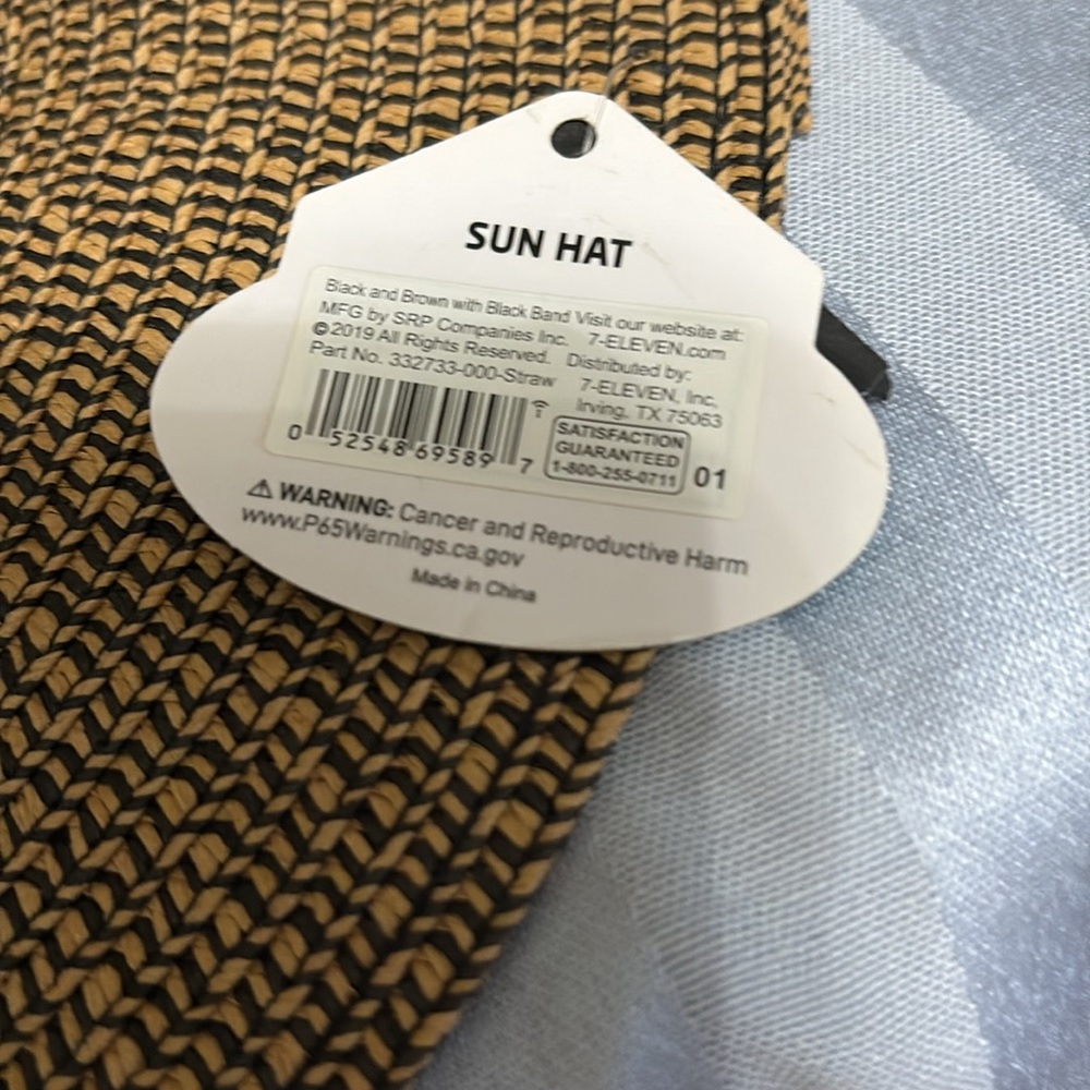 Pugs Woven Straw Sun Hat with Black Band - Picture 4 of 9